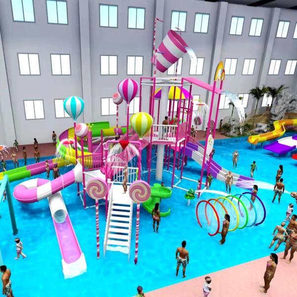 Quality Customization Outdoor Water Playground Equipment Offering Fun  High Strength for sale