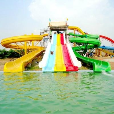 Quality Exciting Experience Commercial Water Slides Combo For Pools Wear Resistance for sale