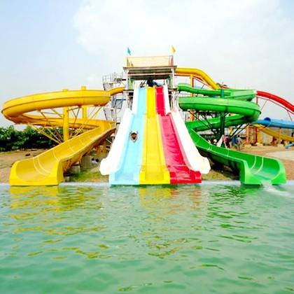 Quality Exciting Experience Commercial Water Slides Combo For Pools  Wear Resistance for sale