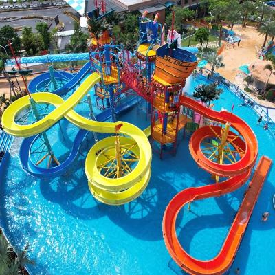 Quality All Ages Outdoor Water Playground Aquatic Playground Equipment Customization for sale