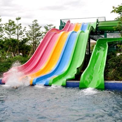 Quality Colorful Design Double Water Slide Aqua Park Water Slide Suitable For Different for sale