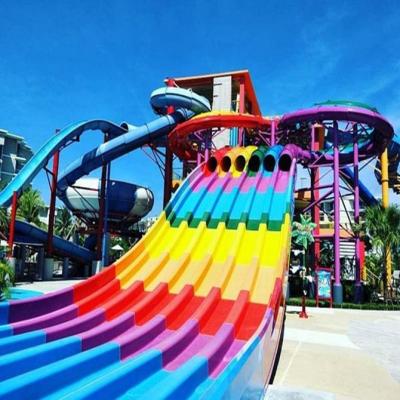 Quality Customizable Fiberglass Commercial Water Park Equipment For Adults 6-8mm for sale