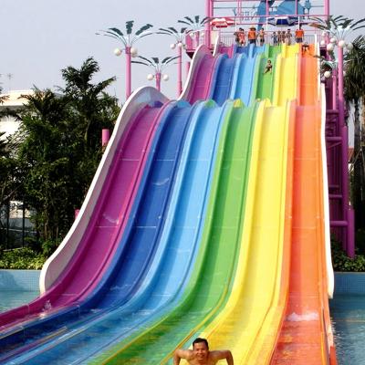 Quality CE Certified Large Water Park Slide With Fiberglass Construction And Single for sale