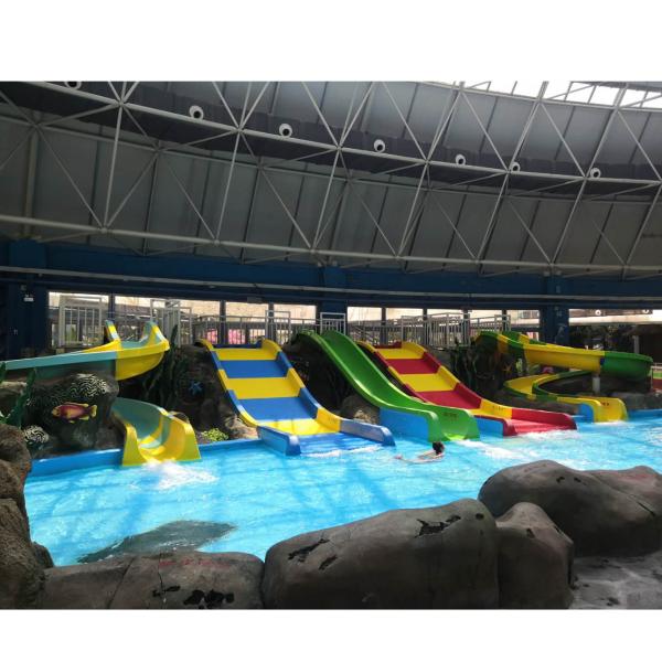 Quality Interactive Fiberglass Kids Water Slide For Family Fun Colorful Design Easy Assembly for sale