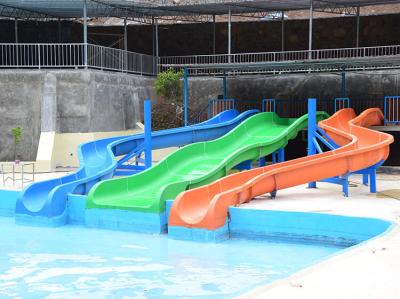 China Bouncy Water Park Slide Equipment Hillside Water Slide Heavy Duty Pool Slide for sale