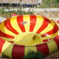 Quality Custom Water Theme Park Equipment Fiberglass Monster Bowl Space Bowl Slide With for sale