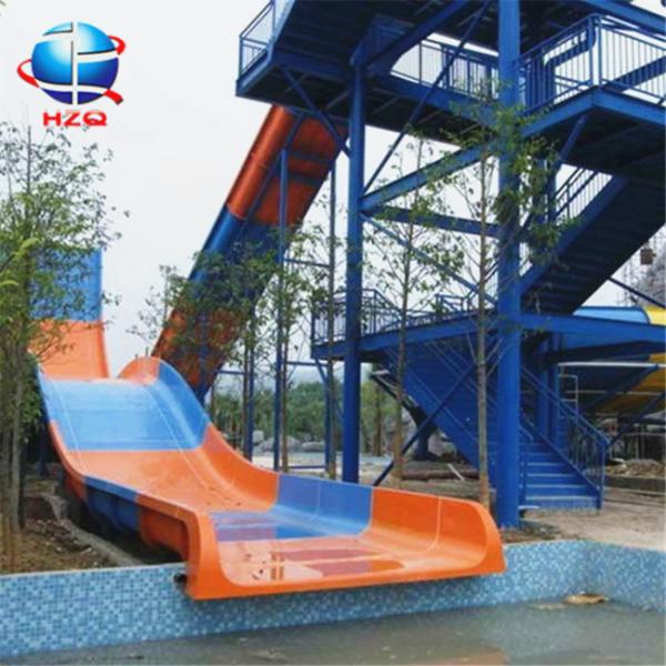 Quality Adult Industrial Water Slide Theme Park Boomerang Water Slide Big Splash for sale
