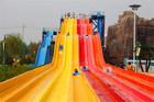 China Swimming Pool Water Park Slide Equipment Ourdoor Heavy Duty Rainbow Water Slide for sale
