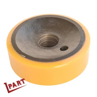 China Forklift Nylon Polyurethane Pallet Truck Wheels 285x100x72mm For R14 R16 for sale