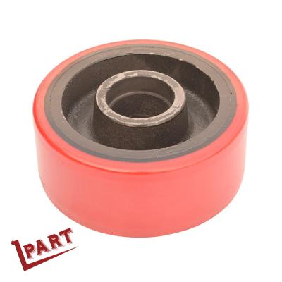 China Forklift Drive Wheel Red Color Polyurethane Balance Wheel 150x60x47mm for sale