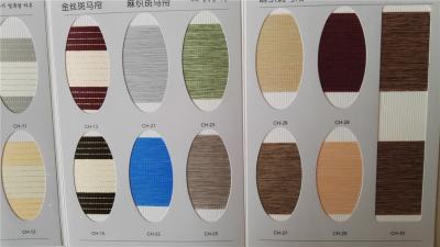 China Two Layer Zebra Blinds Fabric Horizontal 100% Polyester Pull Rope Format for sale