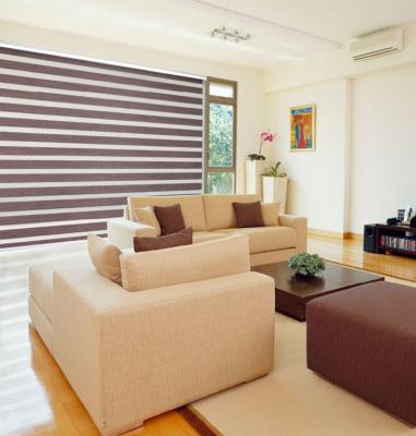 China Day And Night Zebra Blinds With 28mm top aluminum rail sheer linen roman blinds for sale
