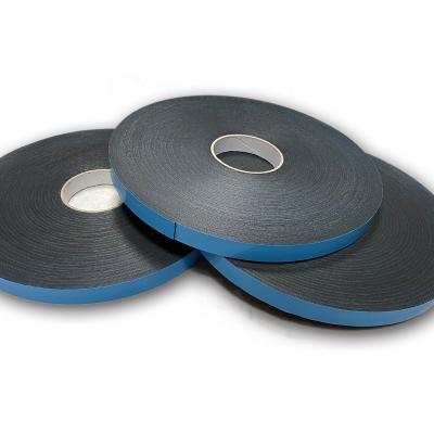 China Heavy Duty Double Sided Blue Film PE Black Foam Mounting Glazing Tape For Car Door for sale