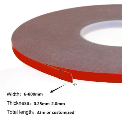 China Heavy Duty Mounting Double Sided Tape Waterproof Acrylic Tape For Automotive for sale
