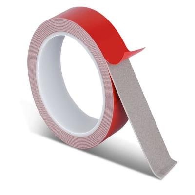 China Heavy Duty Acrylic Foam Tape Clear Industrial Mounting Tape Red Release Film for sale