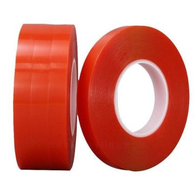 China PET Red High Viscosity Tape Waterproof Double Sided MOPP Film Tape for sale