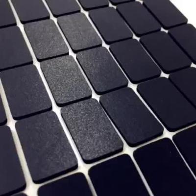 China Black Microcellular Polyurethane Foam Sheets Silicone Rubber Bumper Adhesive Foam for sale