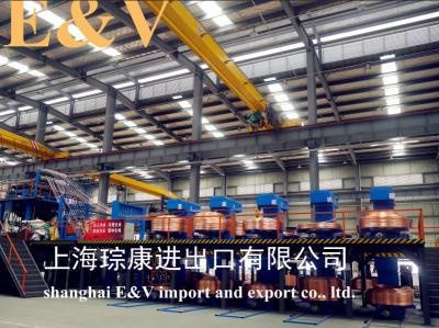 China 1000Ton - máquina de colada continua del cobre sin oxígeno 12000Ton para Rod/el alambre en venta
