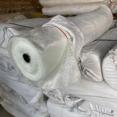 China 50m 0.2mm Reinforced Fiberglass Cloth Roll White Plain Woven for sale