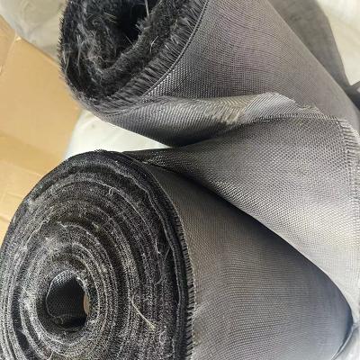 China Black High Temperature Fiberglass Cloth Abrasion Resistance for sale