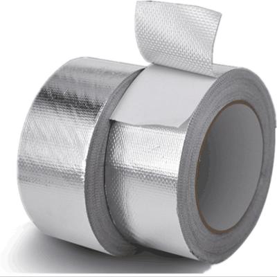 China Insulated Silver Aluminum Foil Fiberglass Cloth For Heat Reflection Waterproof for sale
