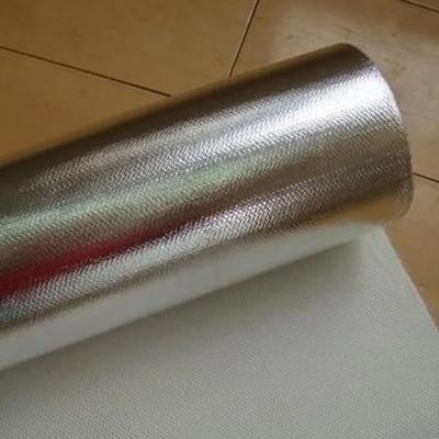 China Material de papel de aluminio 100% de fibra de vidrio para protección térmica en venta