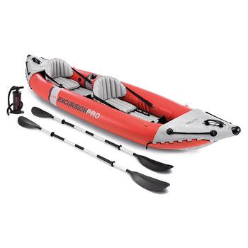 China Intex 68309 Pro 2 Inflatable Lake Excursion Rowing Boat Set For Fishing for sale