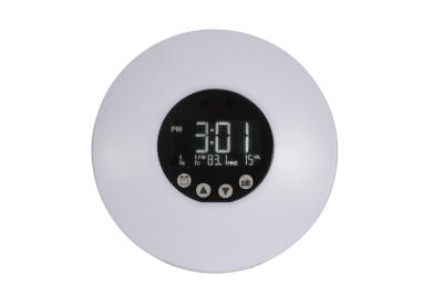 China LED Smart Light Therapy Alarm Clock , Customized 9 Colors Dawn Simulator Alarm Clock for sale