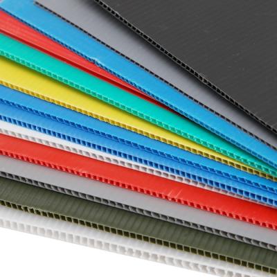 China Plastic Corrugate PP Hollow Board Polypropylene Hollow Sheet 2mm-12mm Thickness for sale