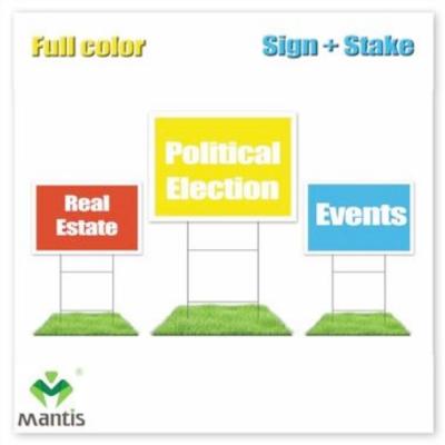 China 3mm-5mm Political Yard Signs 18x24 Corrugated Plastic Signs for sale