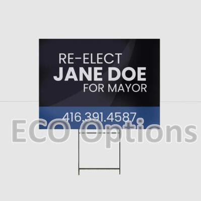 China Customized Durable PP Corrugated Plastic Yard Sign Recyclable Eco Friendly for sale