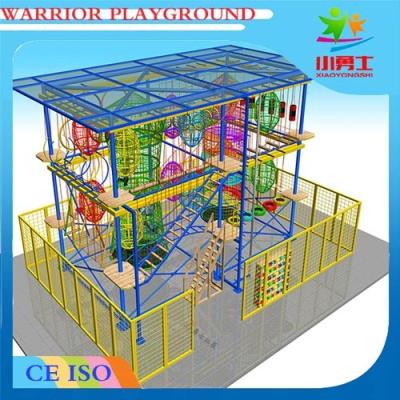 China Children playground outdoor rope nets playground with canopy for parks for sale