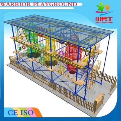 China Playground park adventure ropes course,outdoor ropes course for kids for sale