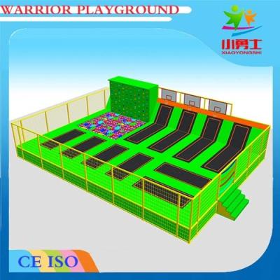 China Kids Zone Trampoline Park With Climbing Wall, Play Center Trampoline for children for sale