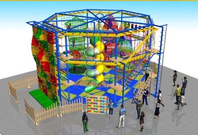 China Adventure challenge indoor ropes course , adventure ropes course for children for sale