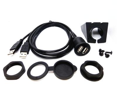 China Da montagem audio do resplendor de USB do cabo do carro de transferência da data comprimento auxiliar do costume da entrada à venda