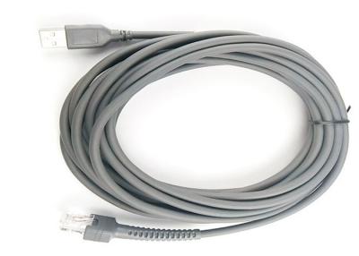China Gray Color RJ4810P10C Symbol Scanner Cable Max 1 Ohms Contactor Resistance for sale