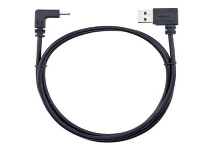 Chine 1 M 90 couleur multi matérielle en nylon tressée durable de câble à angles gauche d'USB 3,1 de degré à vendre