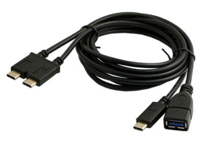 China Dual Type C USB Data Cable Robust EMI Performance For 13 Inch Macbook Pro for sale