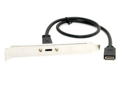 China Desktop Mount Panel Header Type C Computer Data Cable Support Data Sync And Charging for sale