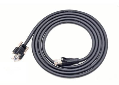 China Cat6 SSTP Camera Data Cable RJ45 Straight With Rigid Latch Protector Connector for sale