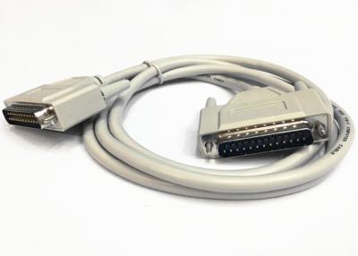 China Double Shielded Cable / DB25 Parallel Cable With High Speed 25 Pin D Sub Connectors for sale