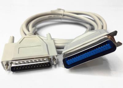 China Excellent Strain Relief Parallel Printer Cable Supports Plug And Play for sale