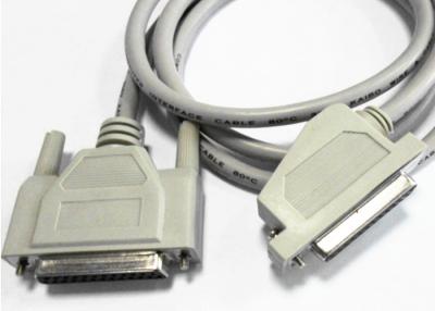 China Copper Conductor Parallel Printer Cable Angled D - SUB 25 PIN Female Connector for sale