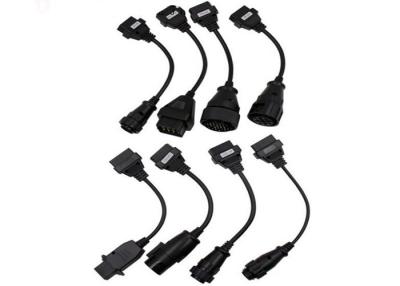 China Truck Extension Car OBD Cable , OBD2 Extension Cable TCS CDP Pro 8pcs Full Sets for sale