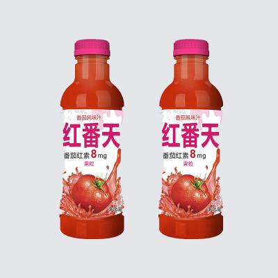 China Plastic Bottled Unsalted Tomato Juice 100ml 3% Nutrient Reference Value for sale