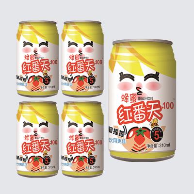 China Canned 310ml Tomato Drink With Honey Low Salt Tomato Juice for sale