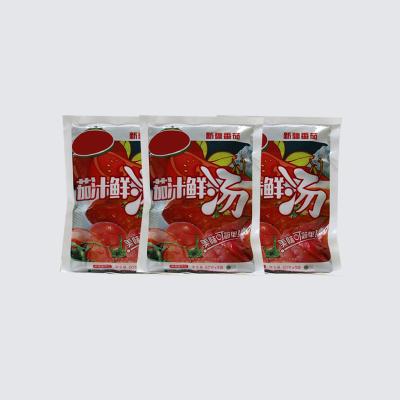 China 4.1g Fat Bagged Tomato Puree 180g Tomato Ketchup Small Pouch for sale
