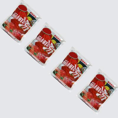 China Amigable para viajar Pulpa de tomate en bolsa 4.2g Proteína 2562 mg Sodio en venta