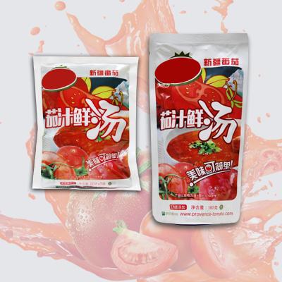 China Pasta de tomate portátil de 4.2 g de proteína en bolsa con un valor de referencia de 5% de nutrientes energéticos en venta